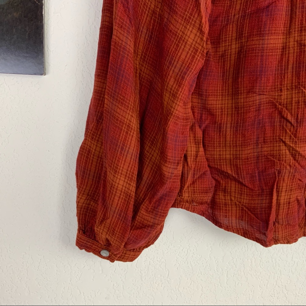 3/$15 Universal Thread NWT Pumpkin Plaid Blouse - Picture 10 of 10